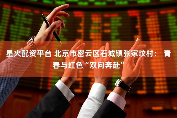 星火配资平台 北京市密云区石城镇张家坟村： 青春与红色“双向奔赴”